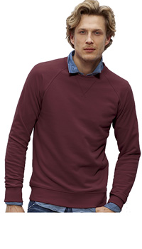 Stanley & Stella's organic cotton and polyester sweatshirt, offered in a wide range of colours